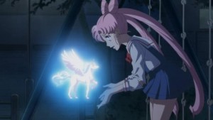 Sailor Moon Eternal - Pegasus and Adult Chibiusa