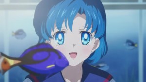 Sailor Moon Eternal - Ami looking at fish