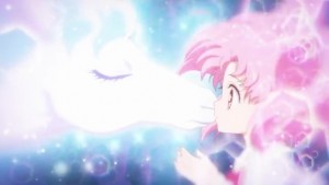 Sailor Moon Eternal - Chibiusa kisses a horse