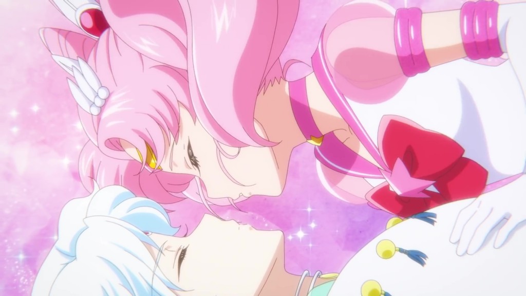Sailor Moon Eternal Part 2 - Sailor Chibi Moon kisses Helios