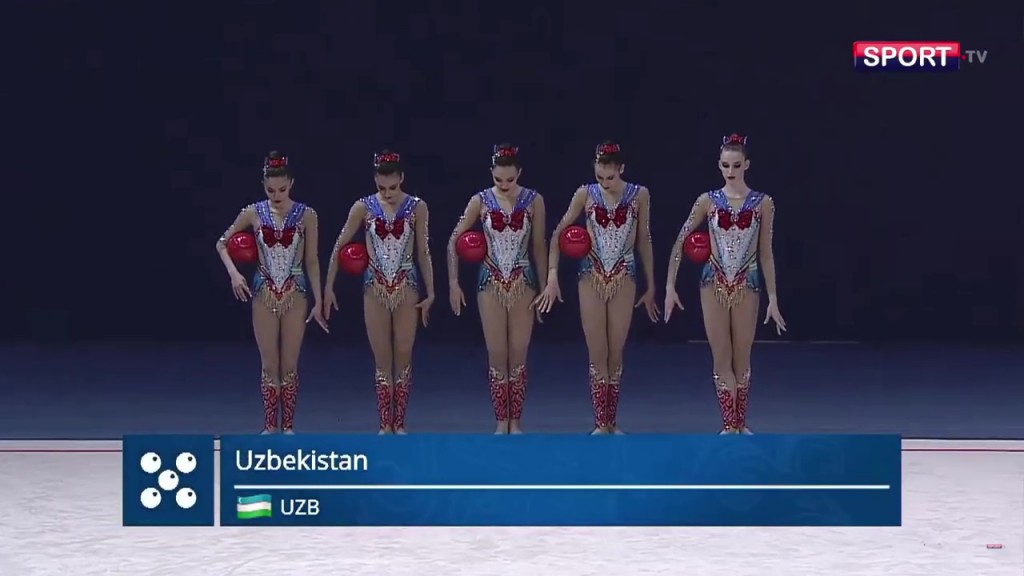 Uzbekistan 5 Balls Qualification at the FIG Rhythmic Gymnastics World Cup