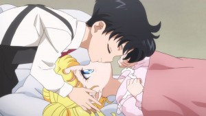 Pretty Guardian Sailor Moon Eternal Part 2 - Young Mamoru kisses Usagi