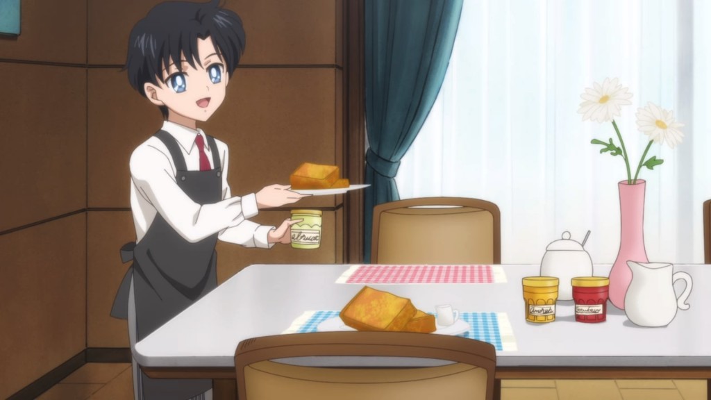 Pretty Guardian Sailor Moon Eternal Part 2 - Young Mamoru serving breakfast