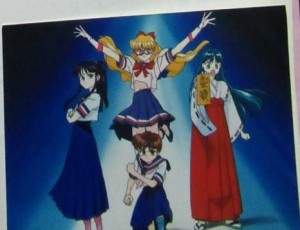 Sailor V Anime - Sailor V, Mamoru, a Rei clone and Hikaru