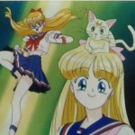 Sailor V anime - Sailor V, Minako and Artemis