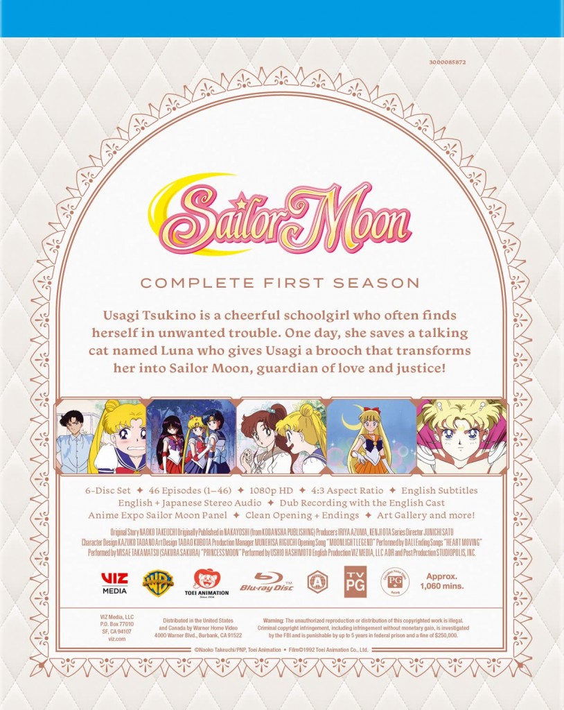 Sailor Moon Complete First Season Blu-ray