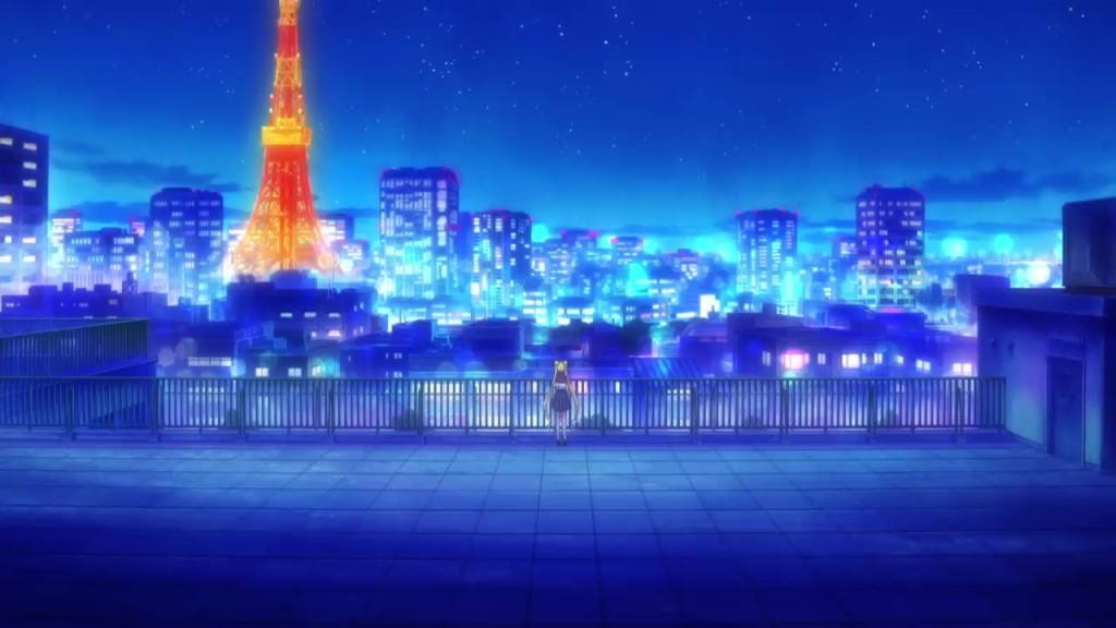 Pretty Guardian Sailor Moon Cosmos - Usagi and Tokyo Tower