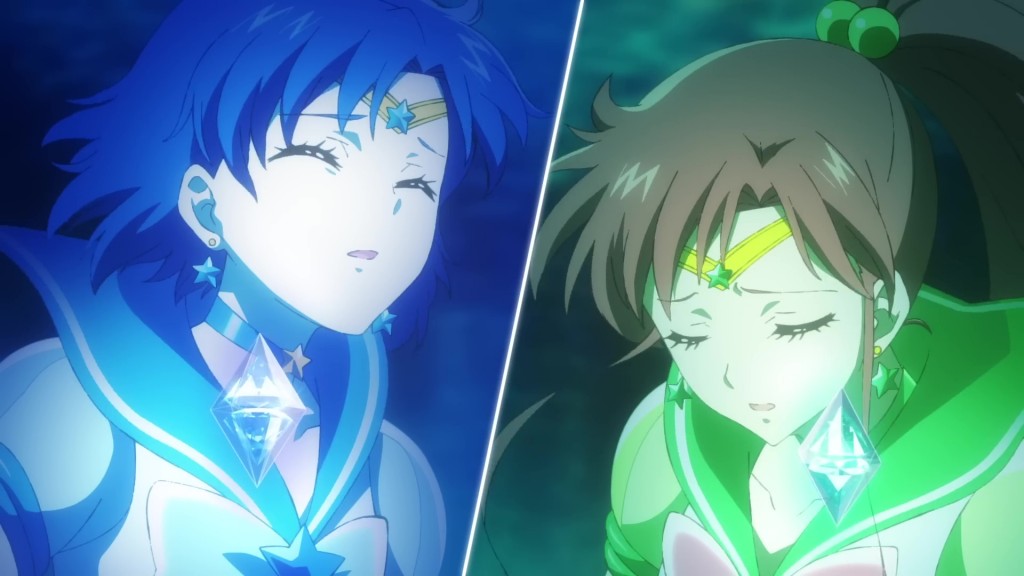 Sailor Moon Cosmos trailer - Sailor Mercury and Jupiter