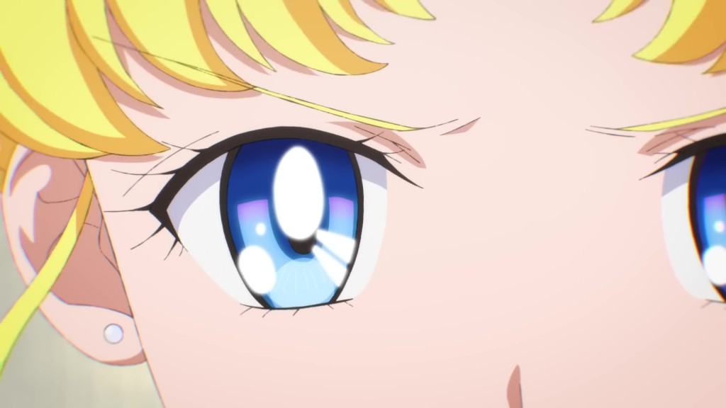Sailor Moon Cosmos trailer - Sailor Moon's eye