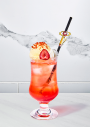 Sailor Mars drink from the Sailor Moon Cafe